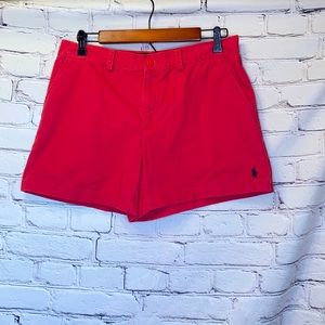 Ralph Lauren Red Sport Chino Shorts Size 8